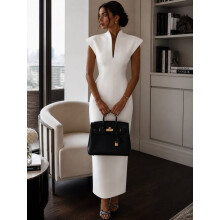 (Ivory, 14) Ballkleid mit V-Ausschnitt, schwarz, Geburtstag, Dubai, Saudi-Arabien, Abendkleid, bodenlang, Partykleid für formelle Anlässe