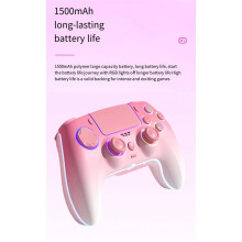 Para Controlador de Juegos Inalámbrico para PS5 Slim/Pro Hall Joystick Conectar y Usar Sin Retraso RGB para Steam para Android PC
