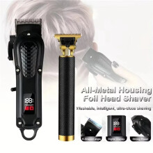 Professioneller Verstellbarer Haarschneider - Elektrischer Friseur-Trimmer, Wiederaufladbare Leistungsstarke Haarschneidemaschine, Haarschnitt-Set