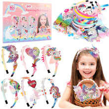 (DMUN017) Haarschmuck für Mädchen – Kunst und Handwerk, Geschenk, DIY-Stirnband-Herstellungsset, Geschenke, Stirnband-Herstellungsset für