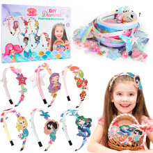 (DMMR016) Haarschmuck für Mädchen – Kunst und Handwerk, Geschenk, DIY-Stirnband-Herstellungsset, Geschenke, Stirnband-Herstellungsset für