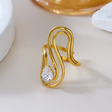 (2) Einfache und leichte Zirkonringe im Luxusserien-Design für Damen und Herren, personalisierte glänzende Zirkonia-Ringe, stapelbare