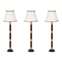3X 1/12 Puppenhaus Miniature LED Licht Stehleuchte Batterie Betriebener Schalter Drahtlos Betrieben