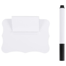 32 Pieces Basket Labels Clips and Pens Set, Includes 32 Pieces Kitchen Clip Label Holder and 2 Pieces Chalk (White)