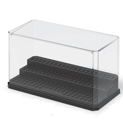 4X  Figure Display Box, Stackable Dustproof Building Block Display Box for Action Figure Toys