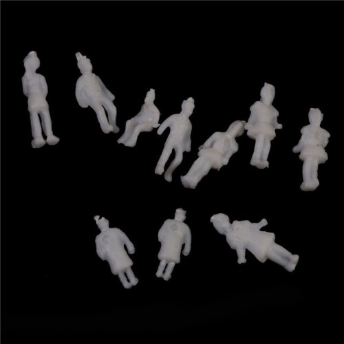 Model People Figures Scale 1:200 Pack of Approx.400pcs White Assorted Style