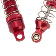 4Pcs Metal Front & Rear Spring Dampers for Losi 1/18 -T 2.0 2WD Stadium Truck Upgrade Parts Red