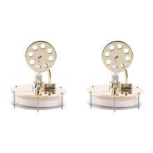 2X Modello di Motore Stirling un Bassa Temperatura Scienza Della Potenza del Vapore per Realizzare Giocattoli per Esperimenti Fisici Ornamenti Modello