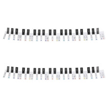 4 PCS 88 Keys Removable Piano KEY Labels Piano Keyboard Stickers Piano Notes for Beginners Students Multicolor