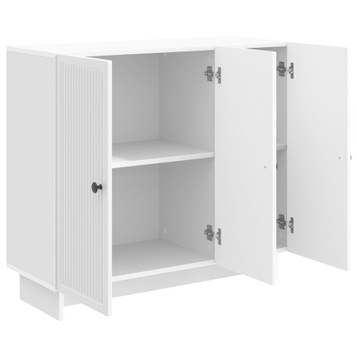VidaXL vidaXL Sideboard High Gloss White 89 x 34.5 x 80 cm Engineered Wood 1