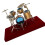 Miniature Jazz Drum Kit Model  Drum Cymbal Musical Instrument Model 7