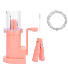 Máquina de Tricô Manual com Manivela para Enrolar Cordas, Estilo Teto, com Guias Duplas para Cordões em I Rápidos - DIY -01