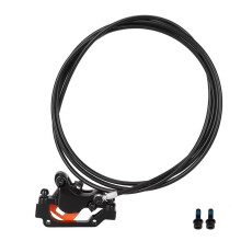 Universal Hydraulic Disc Brake Caliper Full Set with 220cm Oil Hose for 10Inch Electric Scooter Accessory Right Rear