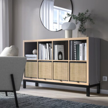 IKEA KALLAX 8 Cube Unit with Underframe 147x94
