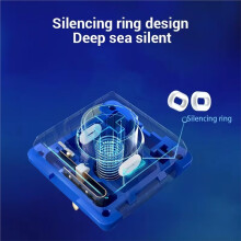 Kailh 15pcs Deep Sea Silent Hitbox 1353 Islet Low Profile Linear Switches for RGB DIY Mechanical Keyboard Islet