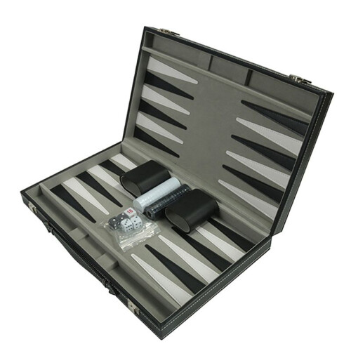 2X Backgammon Set - Classic 14.75 Inch Backgammon Sets for Adults Board Game for Antique Backgammon Set Set 1
