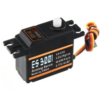 ES3001 4.8-6.0V 43g Plastic Tandwiel Standaard Analoog Servo voor RC Helicopter Boot Vliegtuig