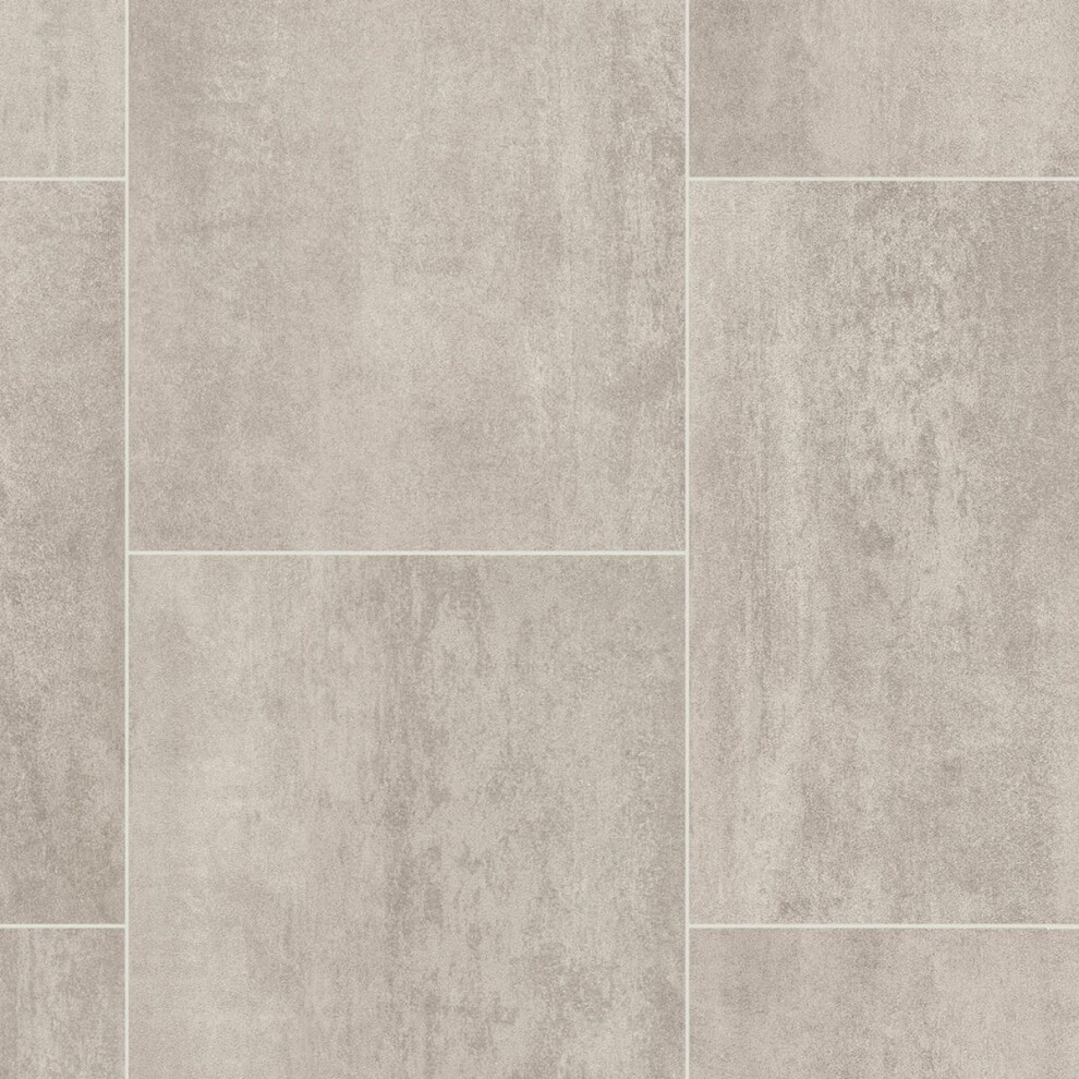 (2M(6'6") X 3M(9'9")-6Mâ², Natural Chequers) Tile Stone Effect Lino Vinyl Flooring For Livingroom Kitchen Sheet Vinyl 9501712442283