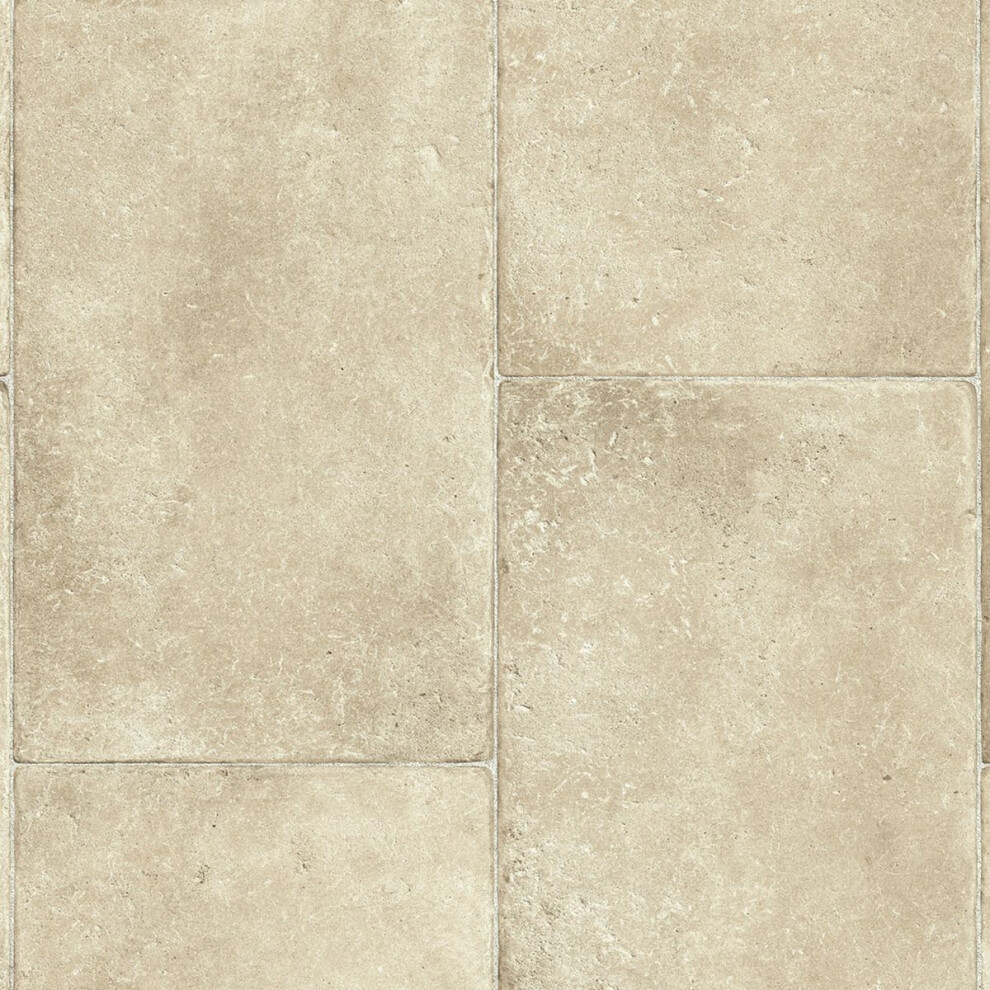 (7M(23') X 2M(6'6")-14Mâ², Slate Chequers) Tile Stone Effect Lino Vinyl Flooring For Livingroom Kitchen Sheet Vinyl 9507715548526