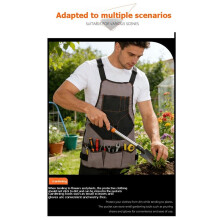 Multifunctional Oxford Cloth Apron with Multiple Pockets for Electricians and Carpenters Workwear Tool Storage Apron