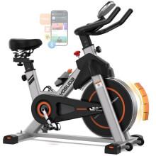 FED FITNESS Heimtrainer, Geräuschlos, Einstellbarer Magnetwiderstand, APP, Bequemer Sitz, 8 kg Schwungrad, Belastung 140 kg