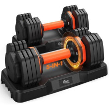 FED FITNESS Verstellbare Hanteln Gesamtpaar 22,5 kg, schneller Wechsel, rutschfester Griff, mehrere Gewichte, Ganzkörpertraining.