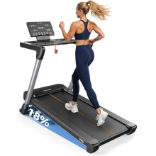 FED FITNESS Faltbares Laufband, automatische Neigung bis zu 18%, Motor 3,0 PS, MAX 170 kg, APP/Bluetooth/LED/Haus