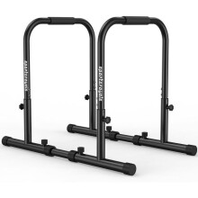 Kraftstation - FED FITNESS - MAX 180 kg - Verstärkte Verstellbare Parallelbarren - Dips und Gymnastik
