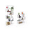 Pack estantería de diseño modular en blanco brillo Zoe 1