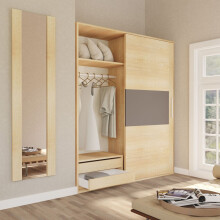 Dormitorio compuesto por 6 piezas en cambria y grafito Ataneq Pure 5C Plus