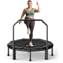 Trampolin - FED FITNESS - MAX 250kg - Elastische - verstellbarer Griff - stabil/geräuschlos - innen/aussen - Ganzkörpertraining