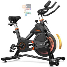 FED FITNESS Heimtrainer, leise, verstellbarer Magnetwiderstand, 10 kg Schwungrad, LCD-Bildschirm mit 6 Fenstern, APP, maximale Belastung 150 kg