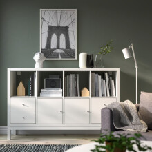 KEA KALLAX Unit Underframe with 2 Doors&4 Drawers