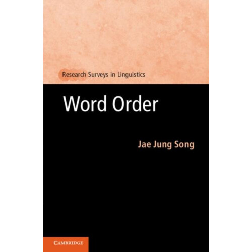 Word Order by Jae Jung Song Paperback Book