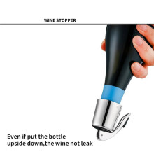 1set/6pcs Stainless Steel Wine Bottle Stopper Reusable Stainless Steel Wine Preservative to Keep Wine