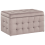 Beliani Storage Ottoman MICHIGAN Velvet Pink 1