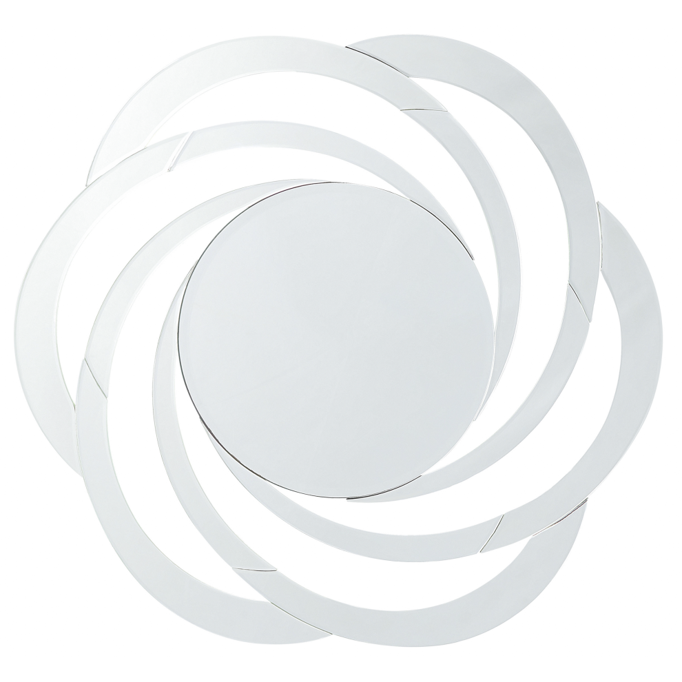 Photos - Wall Mirror Beliani  TREBAN 70 cm 70 cm Silver 