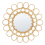 Beliani Wall Mirror BABAI 60 cm 60 cm Rattan Natural 1