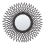 Beliani Wall Mirror TAGOLU 60 cm 60 cm Rattan Black 1