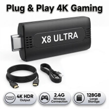X8 Ultra Game Stick Game Player M15 Updated Version for N64 Games Retro Video Game Console 40+ Emulators 128G