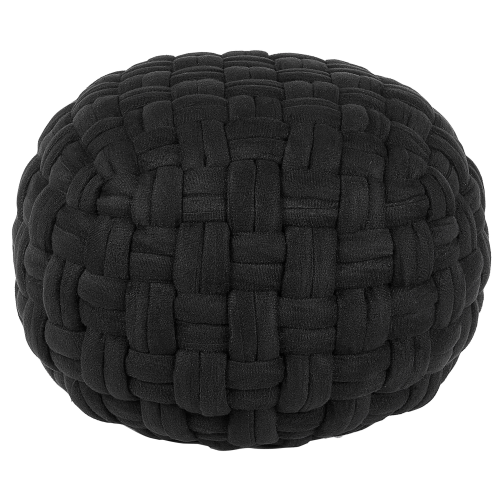 Beliani Pouffe HOPA Velvet Black