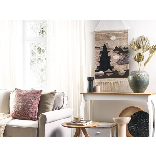 Beliani Fabric Wall Hanging SANGAR 84 cm Cotton Multicolour 1