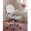 Beliani Desk Chair PRINCESS Velvet Light Grey 3