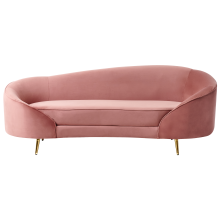 Sofa 2 Seater SAVAR Velvet Pink