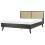 Beliani Bed Rattan MONPAZIER 160 x 200 cm (EU King Size) Black 1