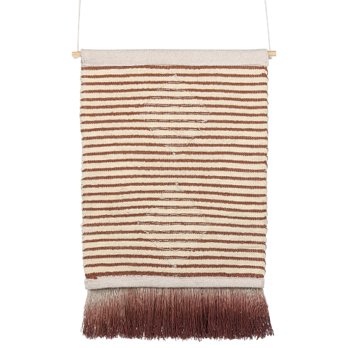Beliani Fabric Wall Hanging SABO 75 cm Cotton Beige 1
