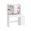 Dressing Table - Engineered Wood - Cloud White - LED Lights with Adjustable Brightness and Drawers 1