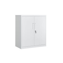 Office Cabinet - Steel - Black - Lockable with Deep Storage and Shelves