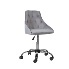 Desk Chair PARRISH Velvet Grey