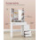 Dressing Table - Wood - Cloud White - LED Lights, Adjustable Brightness, Drawers, Mirror, Open Compartments 4
